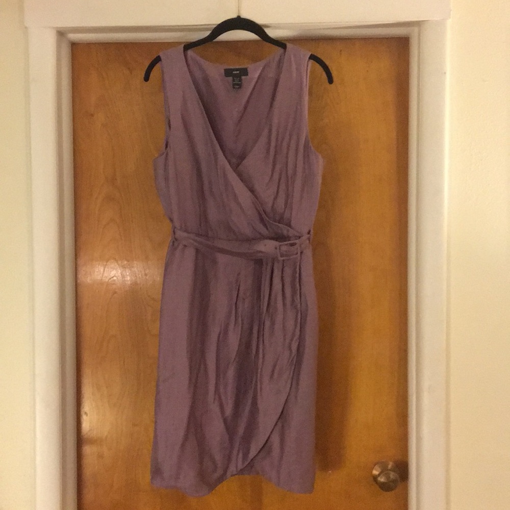 H&M lavender belted dress